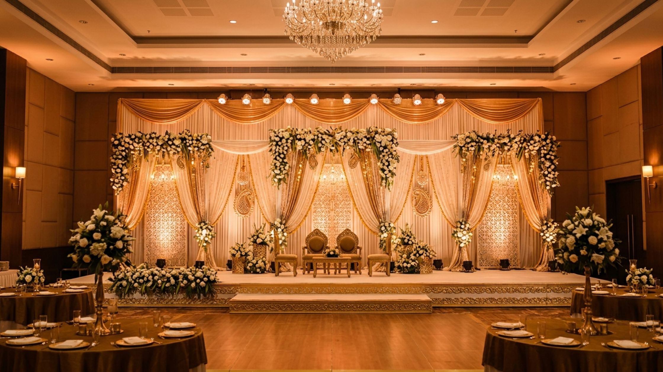 Stage craft solutions for banquet hall events in Delhi NCR